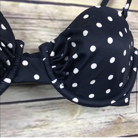 NWT 32b J. Crew Polka Dot Underwire Bikini Top - Picture 5 of 7